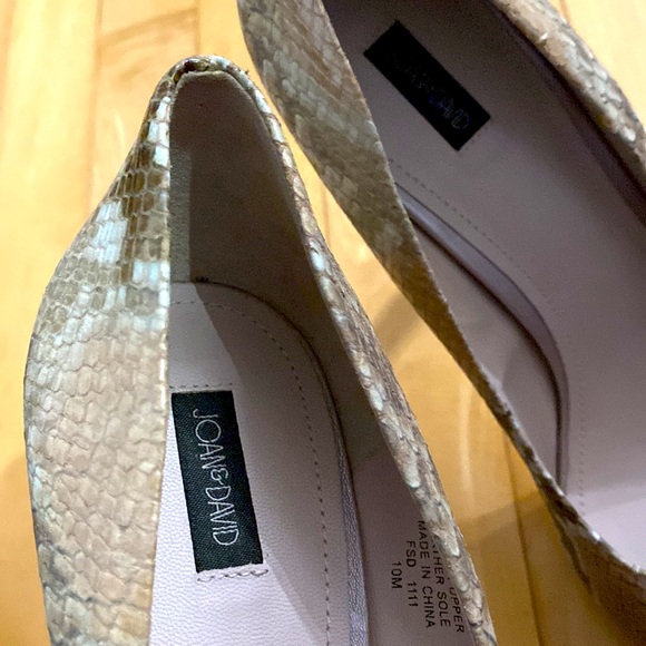 NEW Joan & David snakeskin leather Daquelia platform shoes - Picture 10 of 10